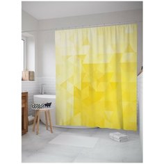 Штора для ванной JoyArty Геометрическая иллюзия 180х200 (sc-13441)