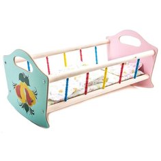 Владимир (Деревянные игрушки) Кроватка для кукол большая (СУС3)