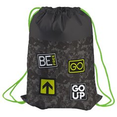 Berlingo Мешок для обуви Be free (MS09277) серый/салатовый