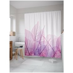 Штора для ванной JoyArty Лиственный узор 180х200 (sc-13293)