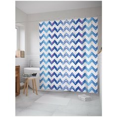 Штора для ванной JoyArty Классические зигзаги 180х200 (sc-17178)