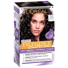 LOreal Paris Excellence Cool Creme стойкая крем-краска для волос, 3.11 ультрапепельный темно-каштановый