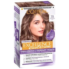 LOreal Paris Excellence Cool Creme стойкая крем-краска для волос, 7.11 ультрапепельный русый