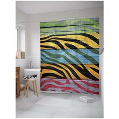 Штора для ванной JoyArty Зебровый рисунок 180х200 (sc-12969)
