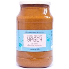 Живой Продукт Урбеч натуральная паста из семян светлого льна, 965 г