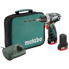 Аккумуляторная дрель-шуруповерт Metabo PowerMaxx BS 2014 10,8 В, 2.0 А·ч x2, сумка