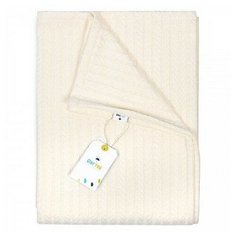 Плед GlorYes! хлопковый 110х110 см бежевый