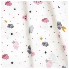 Многоразовые пеленки UNDER the BLANKET фланель 115х115 см розовые облачка 1 шт.