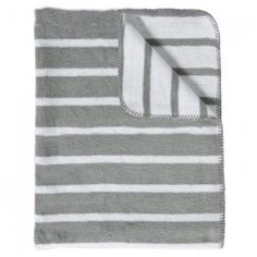 Плед Meyco Трикси полоска 1351073 120х150 см серый