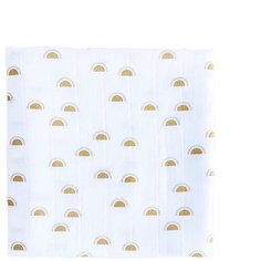 Многоразовые пеленки Mjolk Муслиновая Солнце 110x110 см белый 1 шт.