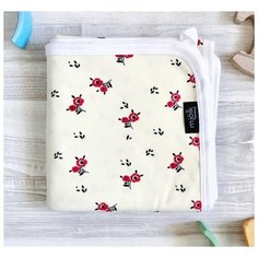 Плед Mjolk Цветочки 80х80 см желтый