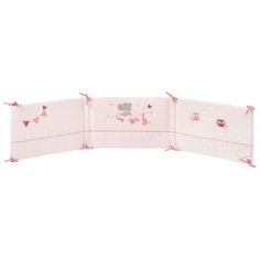 Nattou бортик Adele & Valentine Слоник и Мышка 424394 розовый
