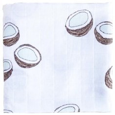 Многоразовые пеленки Mjolk Муслиновая Кокосы 110x110 см кокосы 1 шт.