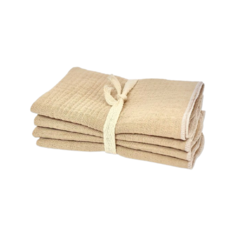 Mjolk Муслиновые салфетки 25х25 см 4 шт., Gold Sand