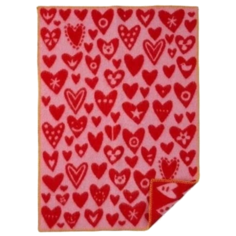 Одеяло Klippan Сердечки 2408 65х90 см красный