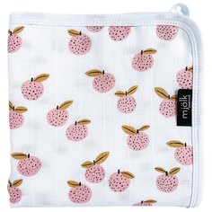 Одеяло Mjolk Персики/Солнышки 80х80 см белый