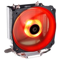 Кулер для процессора ID-COOLING SE-213V3 серебристый/черный/красная подсветка 1 шт.