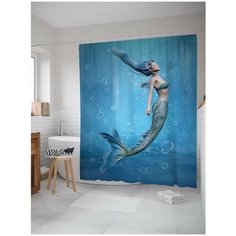 Штора для ванной JoyArty Отдых русалки 180х200 (sc-12863)