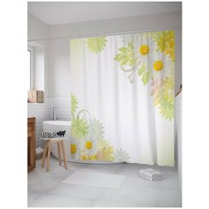 Штора для ванной JoyArty Ромашки 180х200 (sc-26489)