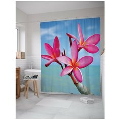 Штора для ванной JoyArty Цветы на берегу 180х200 (sc-2626)