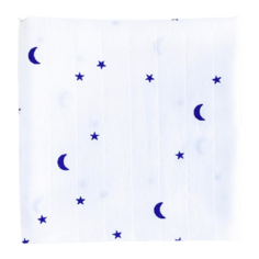 Многоразовые пеленки Mjolk Муслиновая Basic Ночное небо 80x80 белый