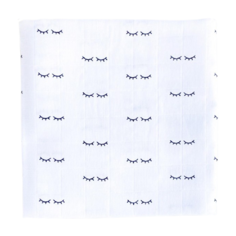 Многоразовые пеленки Mjolk Муслиновая Basic Глазки 80x80 белый