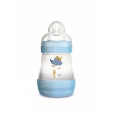MaM Бутылочка антиколиковая самостерилизующаяся Nature Safari Arctic Blue 160 мл., с рождения, Nature Safari/Arctic Blue