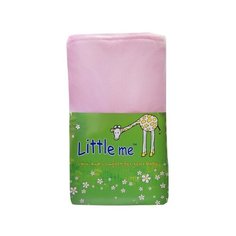 Многоразовые пеленки Little Me теплый трикотаж 90х120 розовый