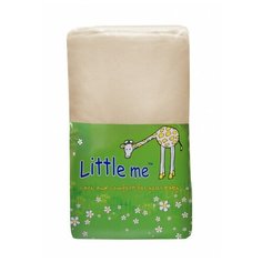 Многоразовые пеленки Little Me теплый трикотаж 90х120 бежевый