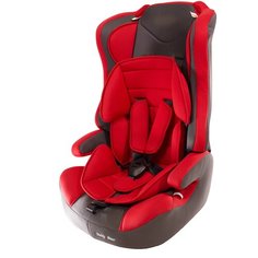 Автокресло группа 1/2/3 (9-36 кг) Мишутка LB 513RF, 17 red/black dot
