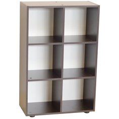 Стеллаж Letta 6 полок, материал: ЛДСП, ШxГxВ: 65х29х94.8 см, венге