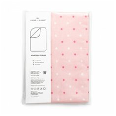 Многоразовые пеленки UNDER the BLANKET фланель 115х115 см розовые горошки 1 шт.