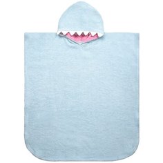 LEO Пончо Акула 72х150 см голубой Лео