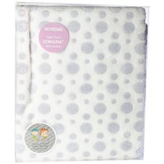 Плед детский с рисунком серый горошек 110*80 см Gamberritos Gamberritos