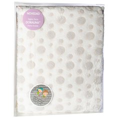 Плед детский с рисунком бежевый горошек 110*80 см Gamberritos Gamberritos