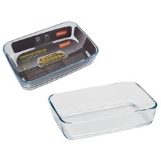 ФОРМА ДЛЯ ЗАПЕКАНИЯ СТЕКЛ. "CRISTALLINO" 0,9 Л, ПРЯМОУГ., БЕЗ РУЧЕК (1/24) "MALLONY"