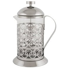 ЧАЙНИК ЗАВАР. СТЕКЛО 800 МЛ, КРЫШКА С ПРЕССОМ "OLIMPIA" (1/12) "MALLONY" T046-800ML