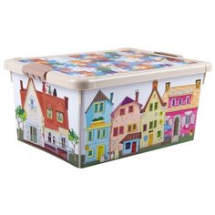 ЯЩИК УНИВЕРС. "ПЛАСТИШКА" С АППЛИКАЦИЕЙ 335*240*155 ММ (БЕЖЕВЫЙ) "БЫТПЛАСТ"