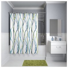Штора для ванной комнаты, 180*180см, полиэстер, P15P118i11, IDDIS