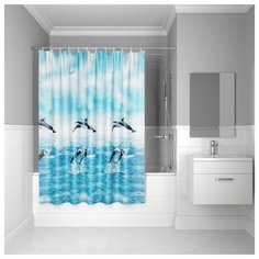 Штора для ванной комнаты, 180*180см, PEVA, P21PV11i11, IDDIS