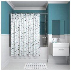 Штора для ванной комнаты, 180*180см, полиэстер, P14P118i11, IDDIS