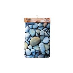 КОВРИК ДЛЯ ВАННОЙ "ГАЛЬКА" 50*80 СМ (МИКРОФИБРА) (1/12) "РЫЖИЙ КОТ"
