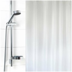 Штора для ванной комнаты "Бриллиант" 180х180 см (Ромб-белая) Вилина