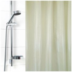 Штора для ванной комнаты "Бриллиант" 180х180 см (Ромб-слоновая кость) Вилина