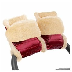 Муфта-рукавички для коляски Esspero Oskar (Натуральная шерсть) (Ruby)