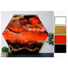 Набор для создания картины эпоксидной смолой Art Blong Devil, Шестиугольник