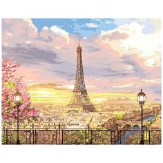 Картина по номерам Paintboy "Прекрасное небо Парижа", 40x50 см
