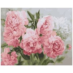 Картина по номерам Paintboy "Нежность пионов 2", 40x50 см