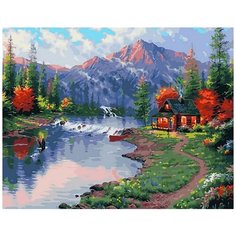 Картина по номерам Paintboy "Домик охотника", 40x50 см