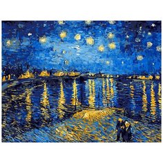 Картина по номерам Paintboy "Звездная ночь 2" Ван Гога, 40x50 см
